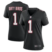 Women's Nike Black Atlanta Falcons Throwback Custom Game Jersey