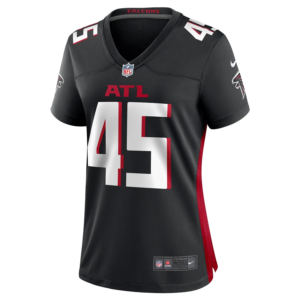 Maillot de match Nike Donavan Mutin des Atlanta Falcons pour femme, noir