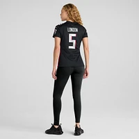 Maillot de match joueur Nike Drake London des Atlanta Falcons pour femme, noir