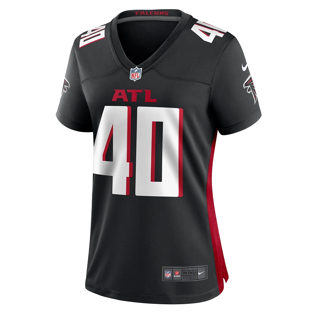 Maillot de match Nike JD Bertrand noir pour femme des Falcons d'Atlanta