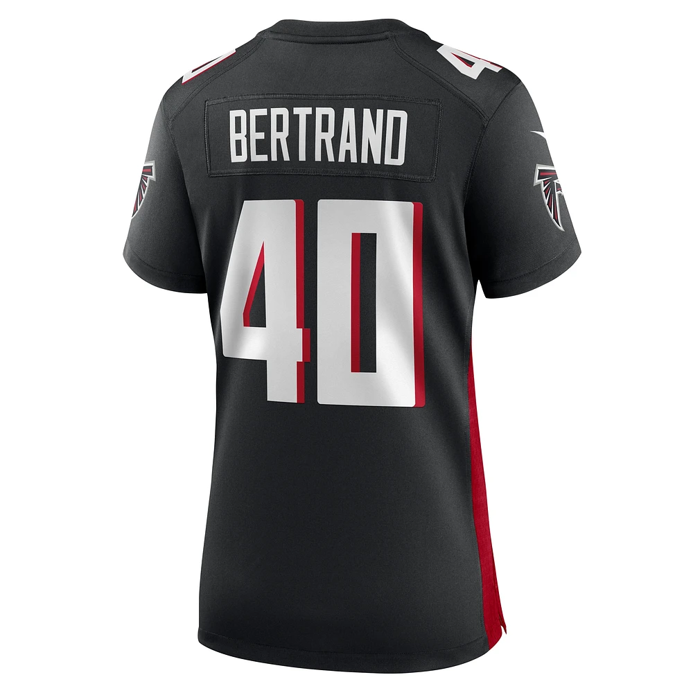 Maillot de match Nike JD Bertrand noir pour femme des Falcons d'Atlanta