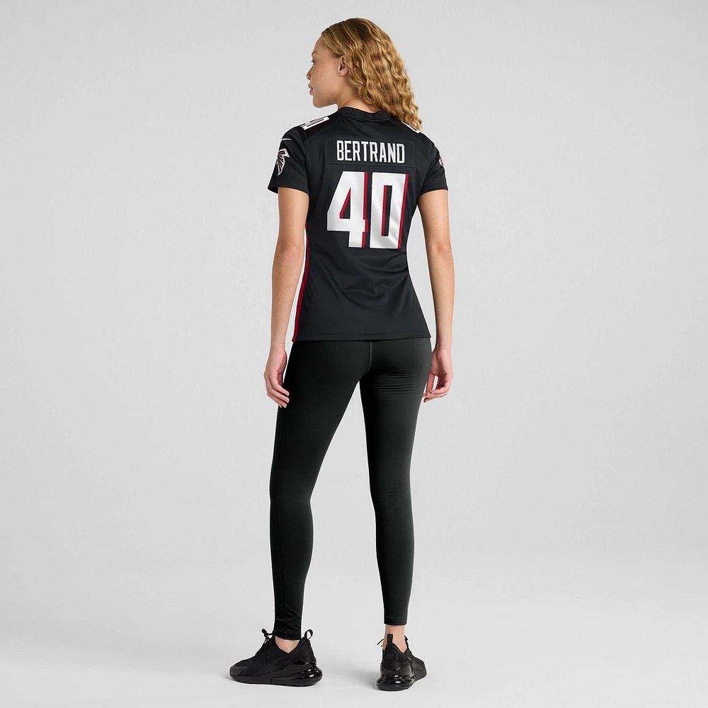 Maillot de match Nike JD Bertrand noir pour femme des Falcons d'Atlanta