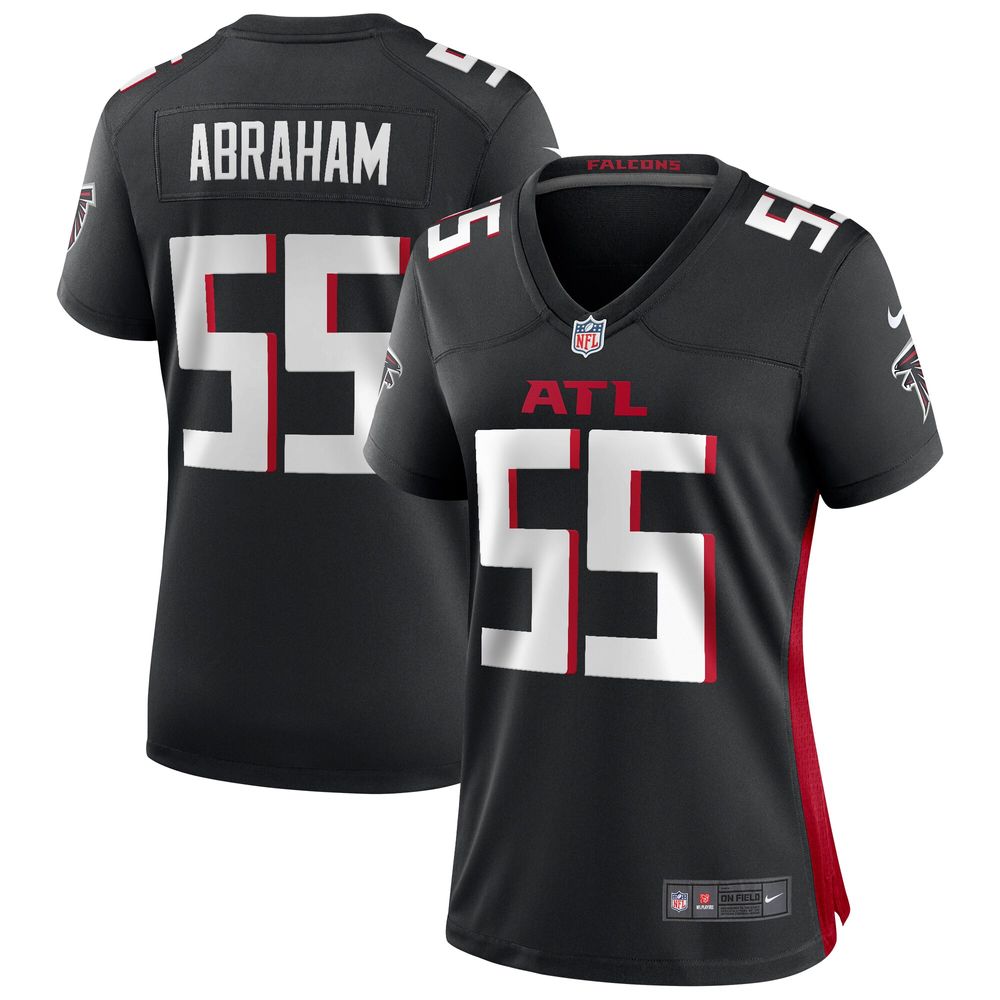 Women's Nike John Abraham Black Atlanta Falcons Game Retired Player Jersey