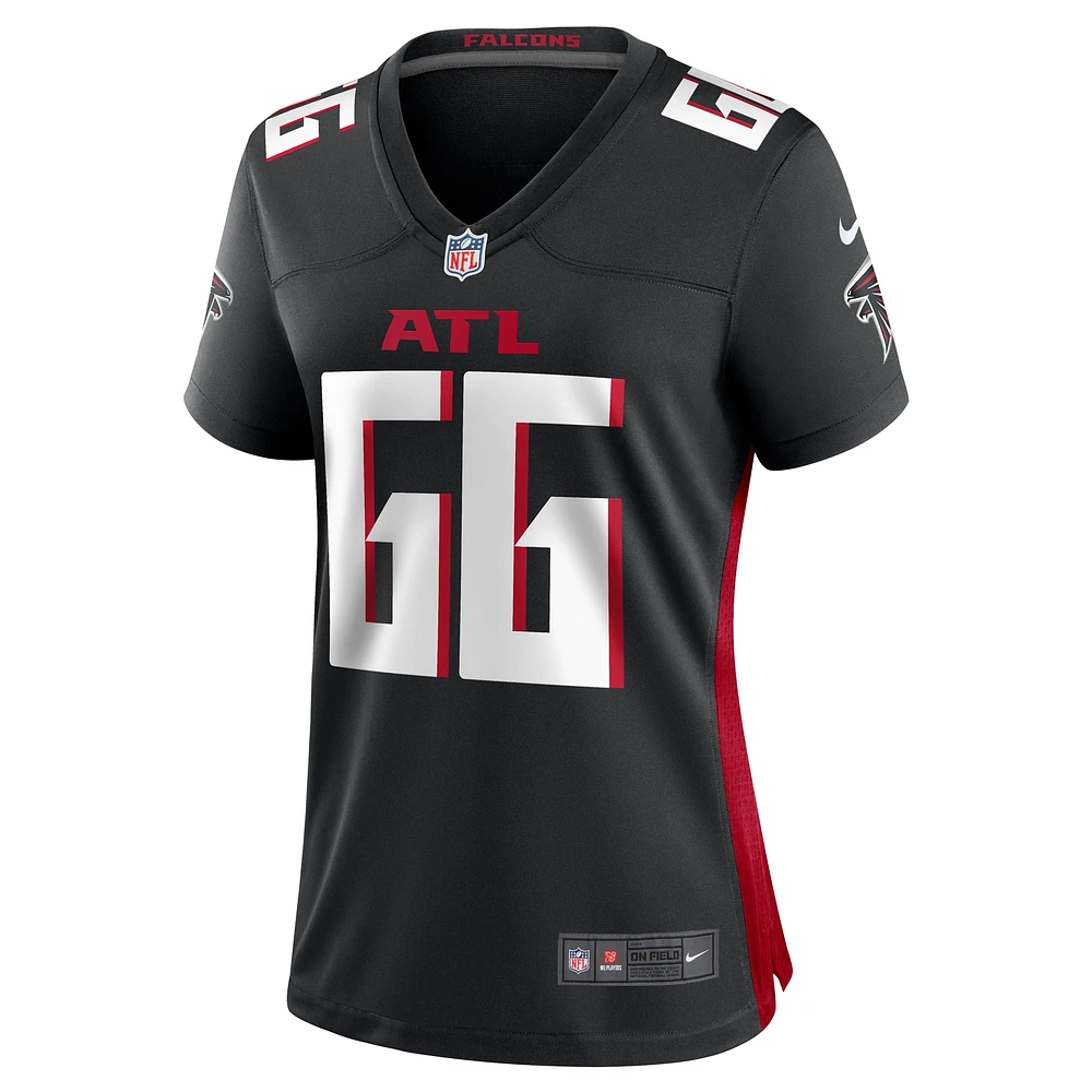 Maillot de match l'équipe des Falcons d'Atlanta Nike John Leglue pour femme, noir