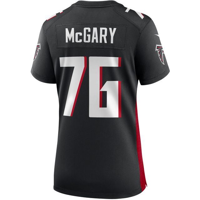 Maillot de match des Falcons d'Atlanta Nike Kaleb McGary noir pour femme