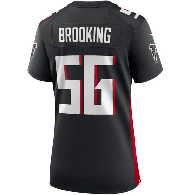 Maillot de joueur retraité du match des Falcons d'Atlanta Nike Keith Brooking pour femme, noir