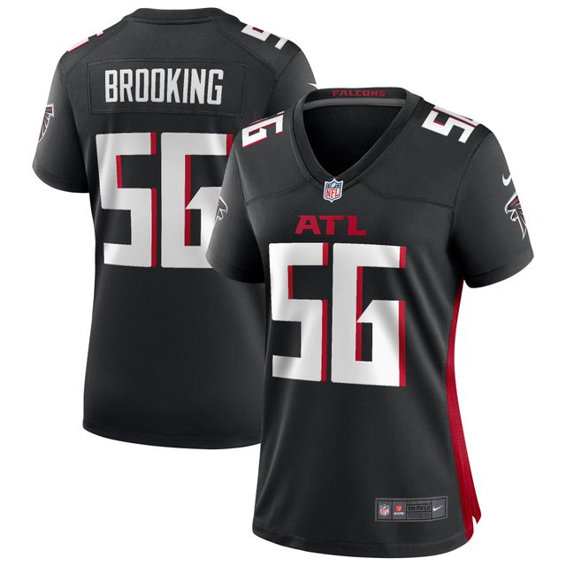 Maillot de joueur retraité du match des Falcons d'Atlanta Nike Keith Brooking pour femme, noir