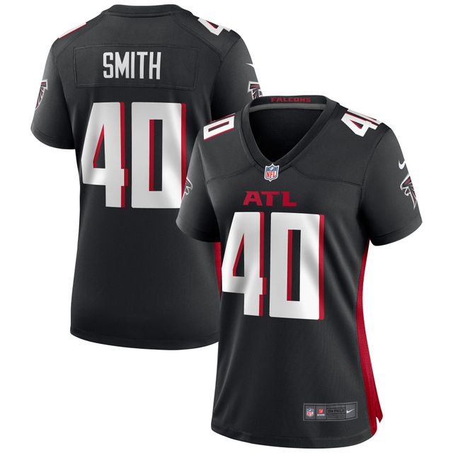 Maillot de match Nike Keith Smith des Atlanta Falcons pour femme, noir