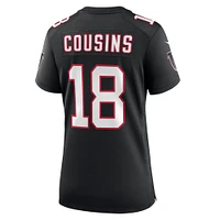 Maillot de match alternatif des Falcons d'Atlanta Nike Kirk Cousins ​​pour femme, noir