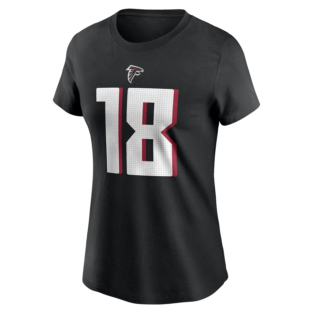 T-shirt avec nom et numéro de joueur des Atlanta Falcons Nike Kirk Cousins ​​​​pour femme noir