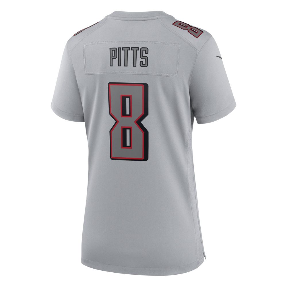 Women's Nike Kyle Pitts Gray Atlanta Falcons Atmosphere Fashion Game Jersey