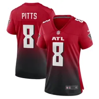 Men's Atlanta Falcons Kyle Pitts Nike Gray Atmosphere Fashion Game Jersey