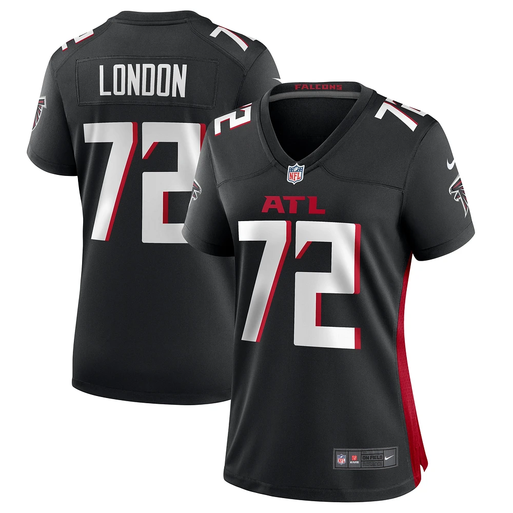 Maillot de match Nike LaCale London des Atlanta Falcons pour femme, noir