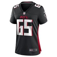 Maillot de match l'équipe Nike Matthew Bergeron des Atlanta Falcons pour femme, noir