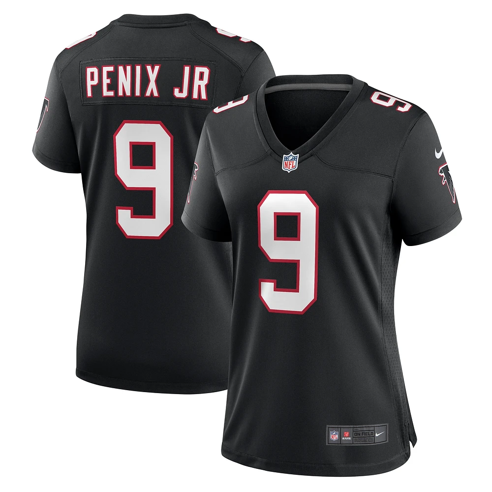 Maillot Nike Michael Penix Jr. pour femme, noir, Atlanta Falcons Throwback Game