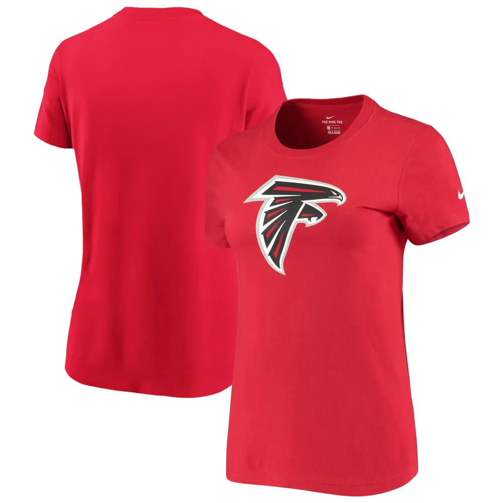 T-shirt essentiel avec logo des Falcons d'Atlanta Nike rouge pour femme