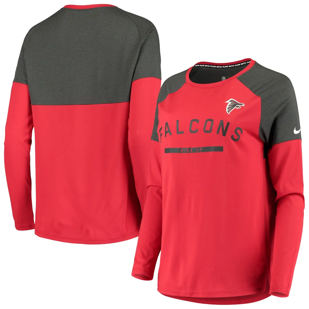 Lids Atlanta Falcons Nike Women's Tailgate Long-Sleeve Raglan T