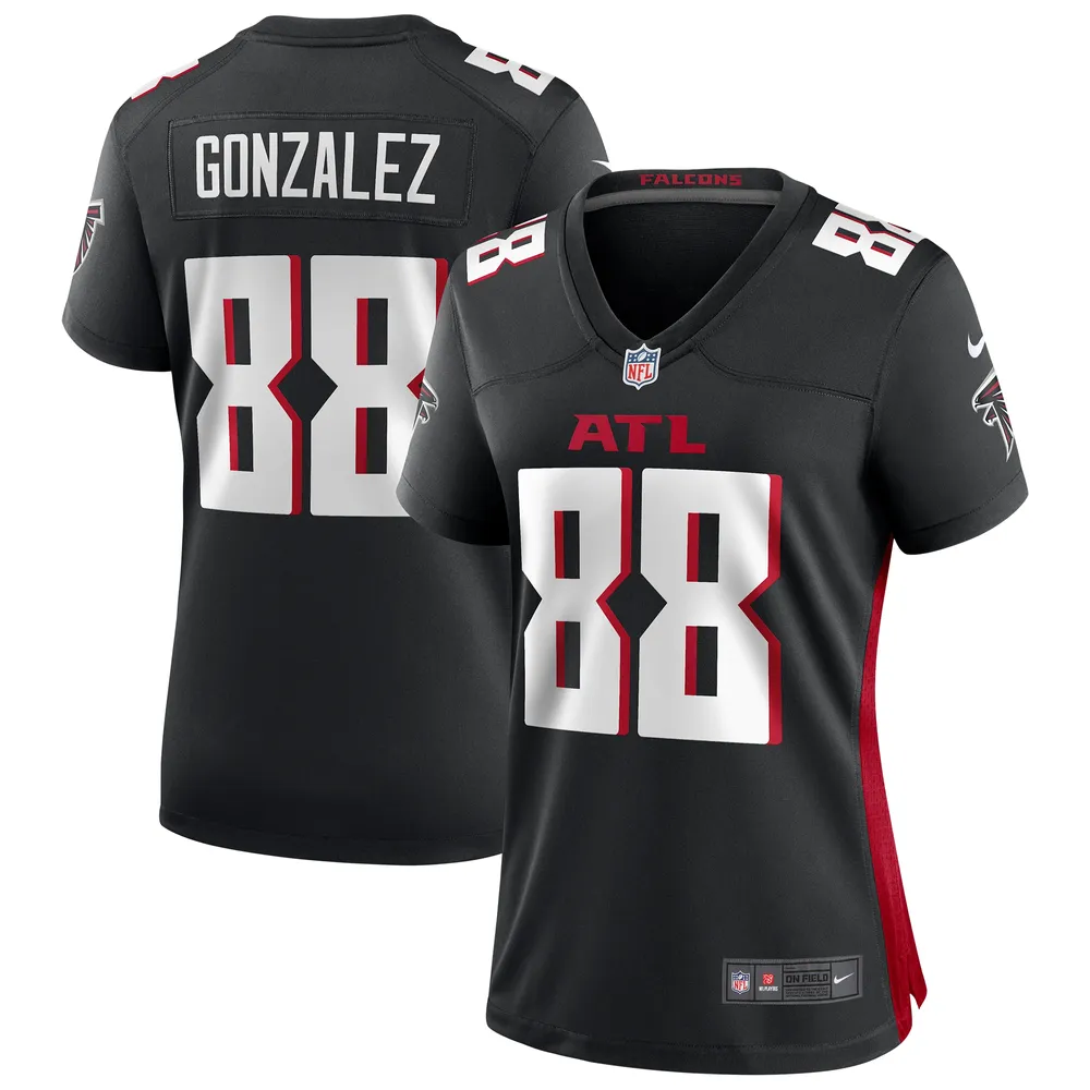 Maillot de joueur retraité du match des Falcons d'Atlanta Nike Tony Gonzalez noir pour femme