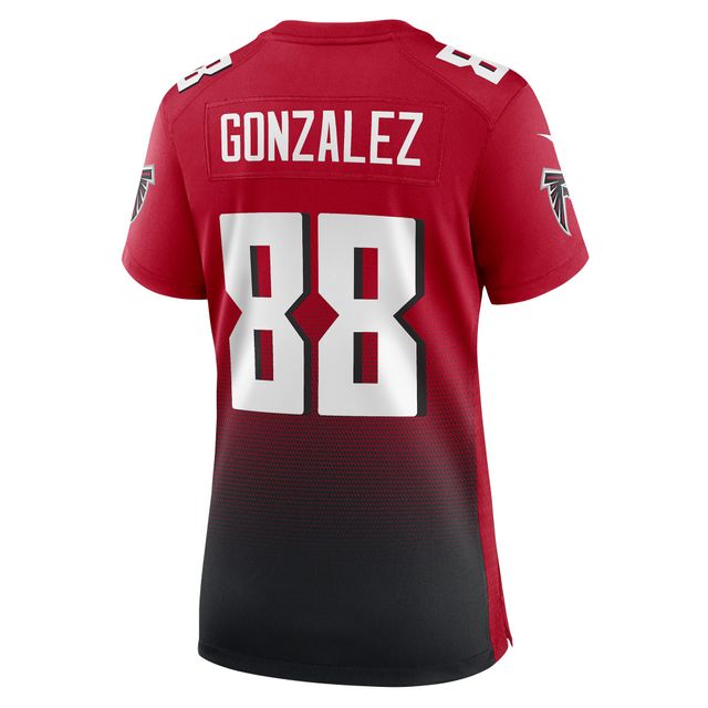 Maillot de match retraité Nike Tony Gonzalez pour femme des Atlanta Falcons, rouge