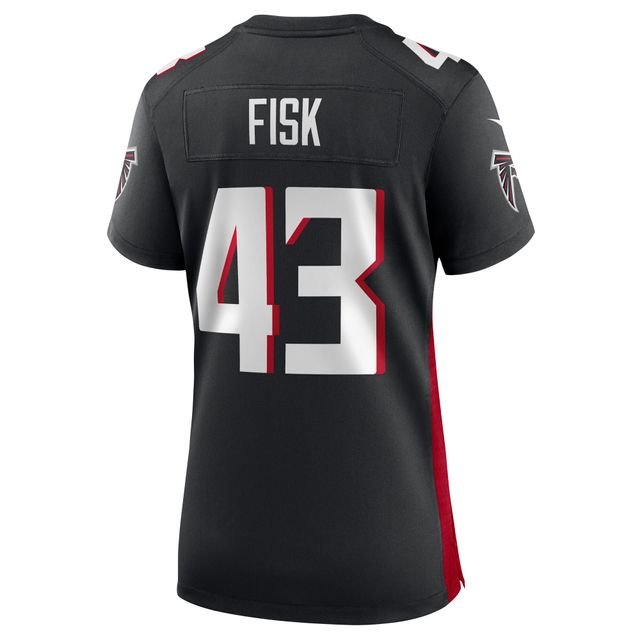 Maillot de match joueur des Falcons d'Atlanta Nike Tucker Fisk pour femme, noir