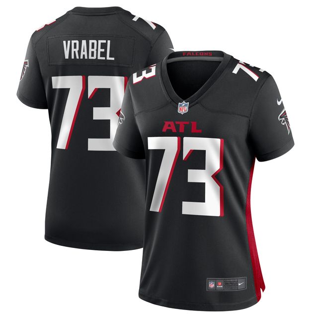 Maillot de match joueur des Atlanta Falcons Nike Tyler Vrabel noir pour femme