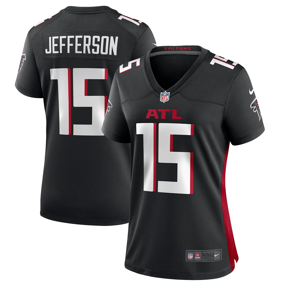 Maillot de match Nike Van Jefferson des Atlanta Falcons pour femme, noir