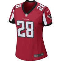 Maillot de match joueur retraité Nike Warrick Dunn des Atlanta Falcons pour femme, rouge