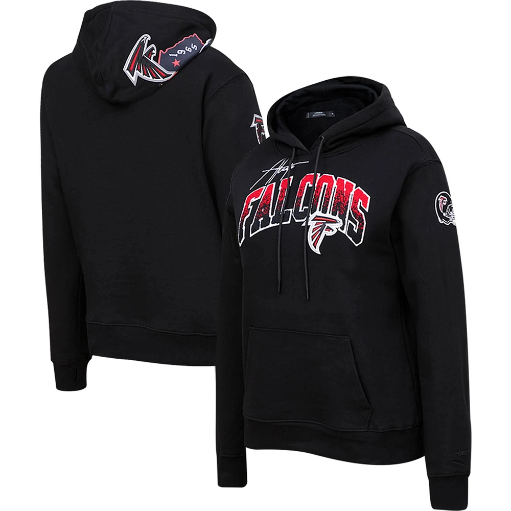 Women's Pro Standard Black Atlanta Falcons Local Patch Pullover Hoodie