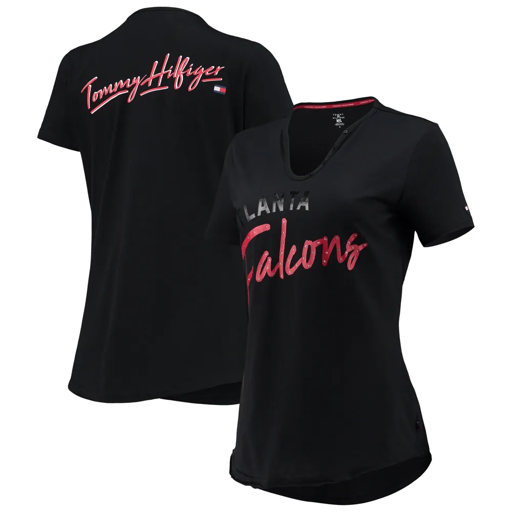 Lids Atlanta Falcons Tommy Hilfiger Women's Riley V-Neck T-Shirt