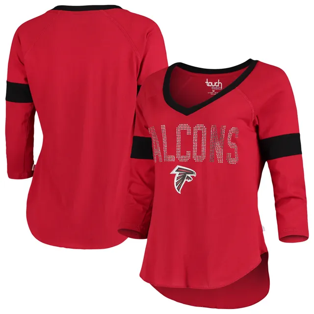 Atlanta Falcons Touch Women's Ultimate Fan 3/4 Sleeve Raglan T