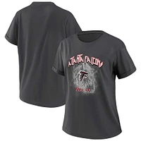 T-shirt boyfriend anthracite des Falcons d'Atlanta pour femme WEAR by Erin Andrews