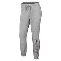 Women's WEAR by Erin Andrews Heather Gray Atlanta Falcons Knit Long Sleeve Tri-Blend T-Shirt & Pants Sleep Set