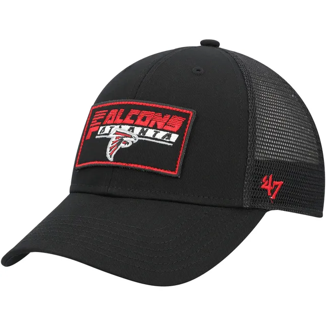 Atlanta Falcons Hat Adult 7 3/4 Black Red NFL Flat Brim Cap Men's