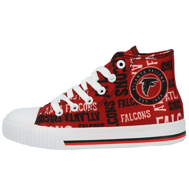 Youth Washington Commanders FOCO Burgundy Repeat Wordmark High Top Canvas  Allover Sneakers