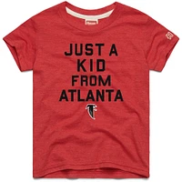 T-shirt rouge a trois mélanges Just Kid des Falcons d'Atlanta pour jeunes