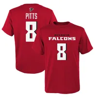 Lids Kyle Pitts Atlanta Falcons Youth Mainliner Name & Number T-Shirt - Red