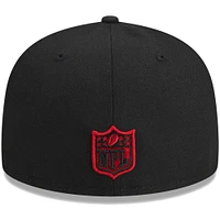 Youth New Era Black Atlanta Falcons  Main 59FIFTY Fitted Hat