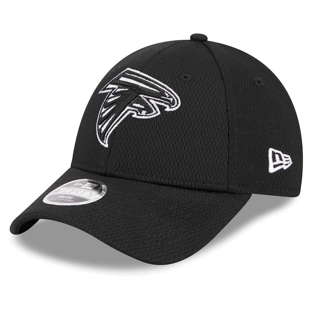 Youth New Era Black Atlanta Falcons  Main B-Dub 9FORTY Adjustable Hat