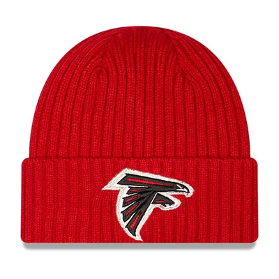 New Era Black Atlanta Falcons Repeat Cuffed Knit Hat with Pom