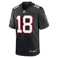 Maillot de match alternatif Nike Kirk Cousins ​​noir pour jeunes des Falcons d'Atlanta