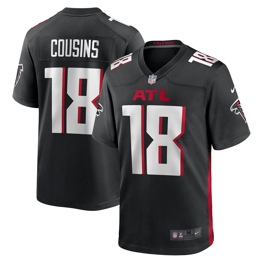 Maillot Nike Kirk Cousins noir pour jeune des Falcons d'Atlanta