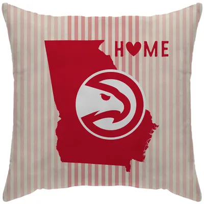 Atlanta Hawks 18'' x 18'' Home State Duck Cloth Décor Pillow