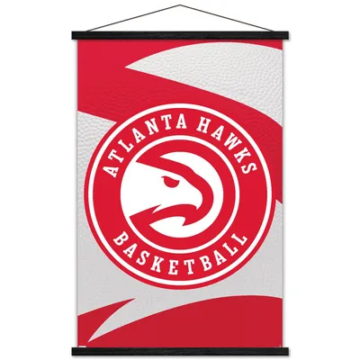 Atlanta Hawks 24'' x 35'' Logo Framed Hanging Poster