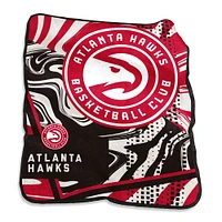 Atlanta Hawks Couverture tourbillonnante Raschel 50 po x 60 po