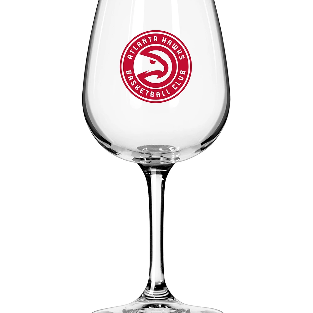 Atlanta Hawks Logo 12oz. Stemmed Wine Glass