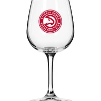 Verre à vin à pied avec logo des Atlanta Hawks, 12 oz