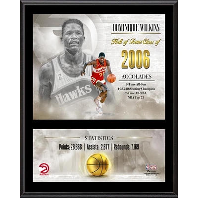 Dominique Wilkins Atlanta Hawks 12" x 15" Hardwood Classic Sublimated Player Plaque