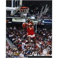 Dominique Wilkins Atlanta Hawks Autographed 8" x 10" 1988 Dunk Contest Two Hand Reverse Dunk Photograph