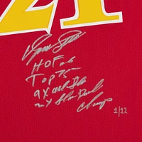 Dominique Wilkins Atlanta Hawks Autographed Mitchell & Ness 1986-87 Red Authentic Jersey with Multiple Inscriptions - Limited Edition #1/12