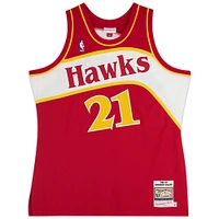 Dominique Wilkins Atlanta Hawks Autographed Mitchell & Ness 1986-87 Red Authentic Jersey with Multiple Inscriptions - Limited Edition #12/12
